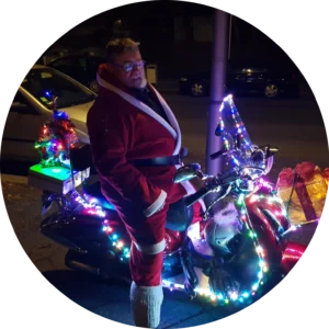 Christmas Biker on Tour